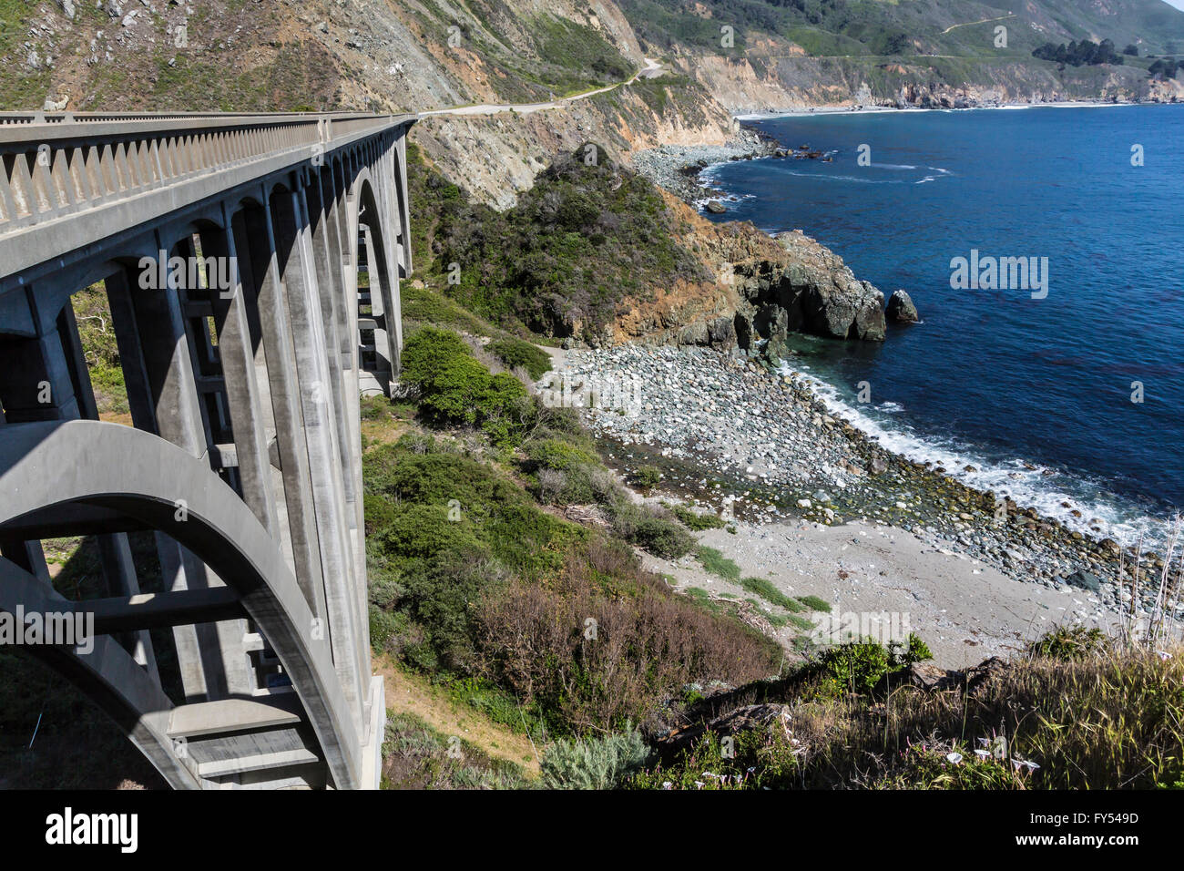 Big Sur-Brücke Stockfoto