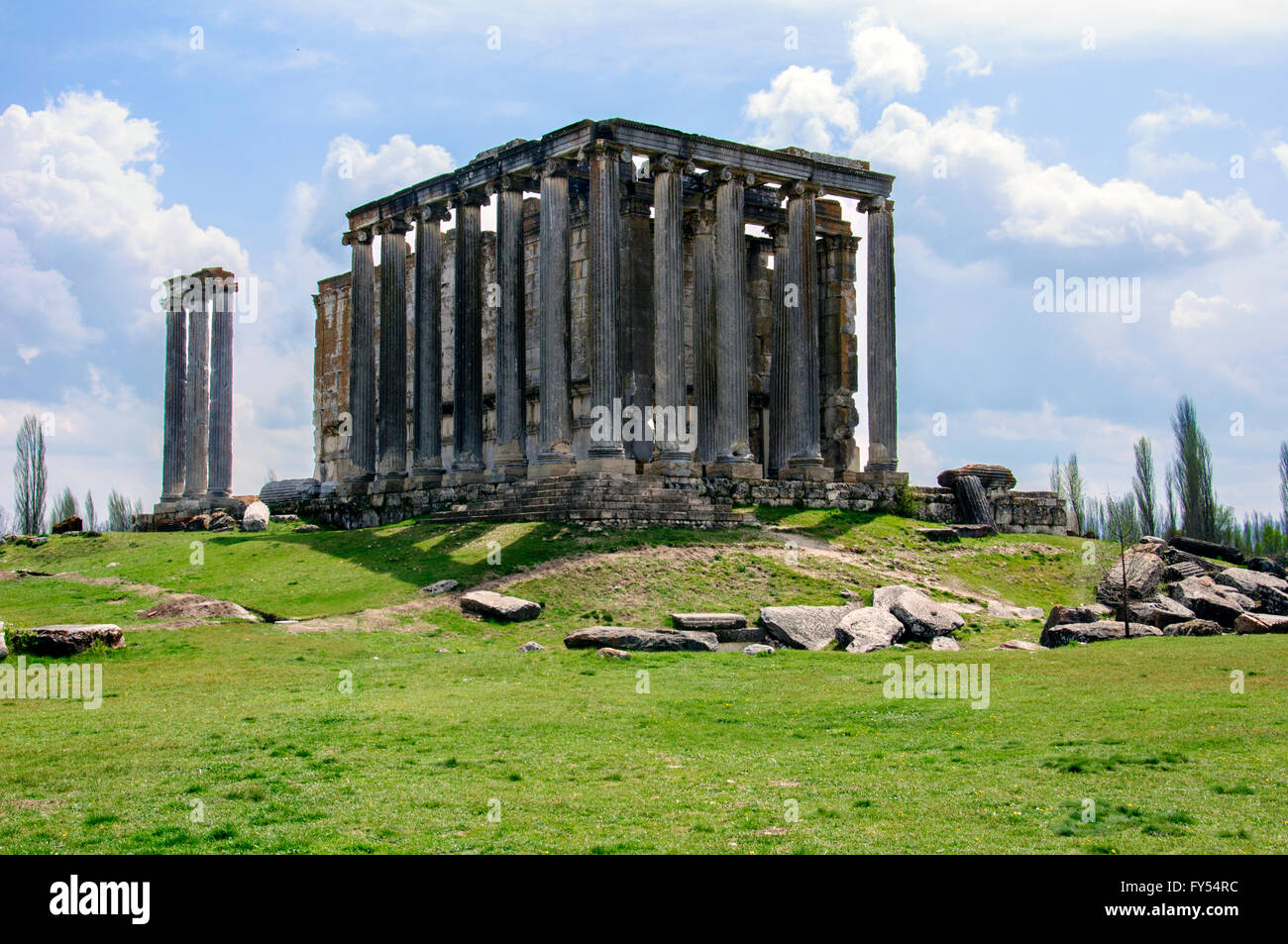 Zeus-Tempel, Aizanoi, Cavdarhisar, Kütahya, Türkei Stockfoto