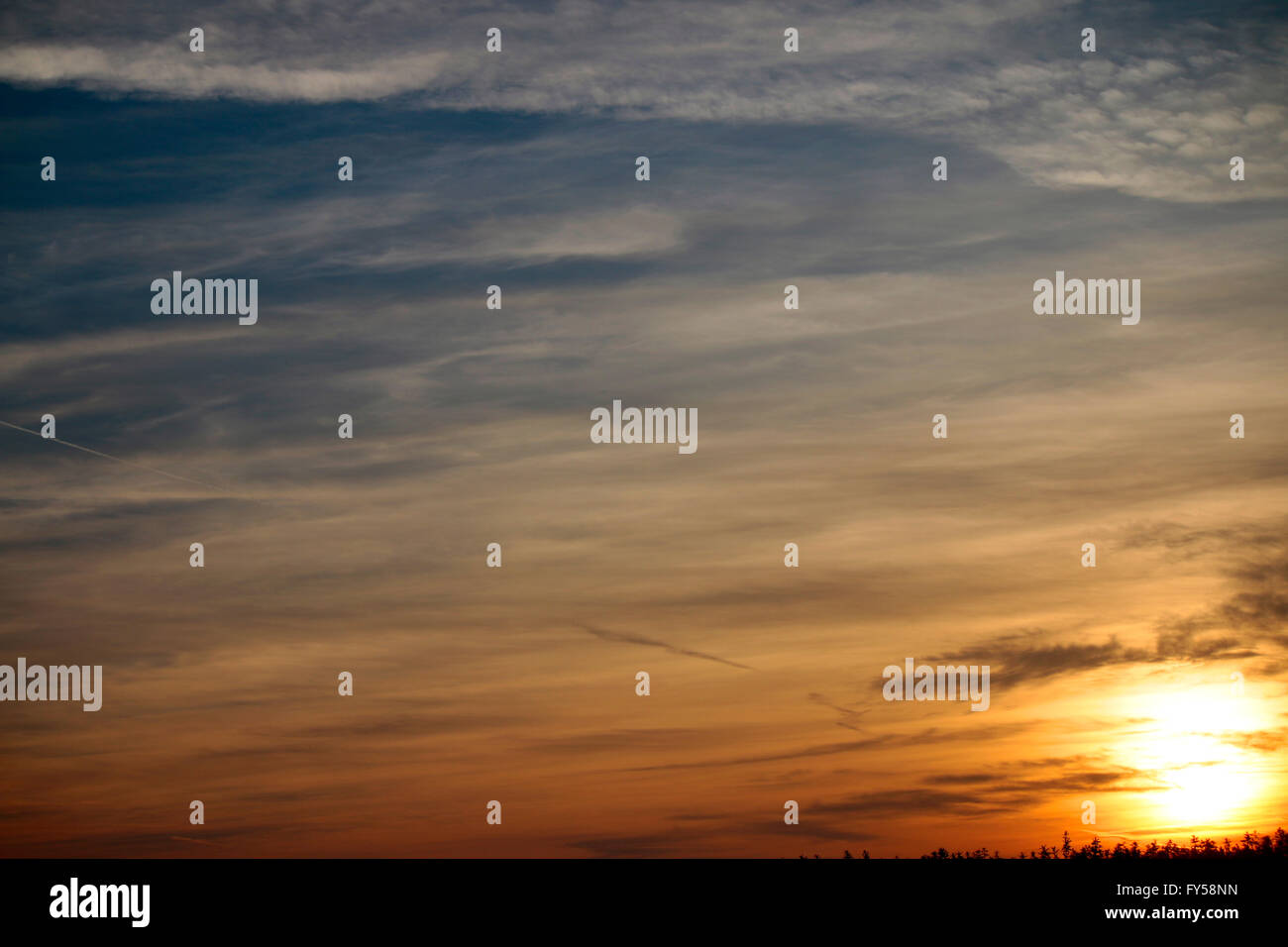 Himmel, Brandenburg. Stockfoto