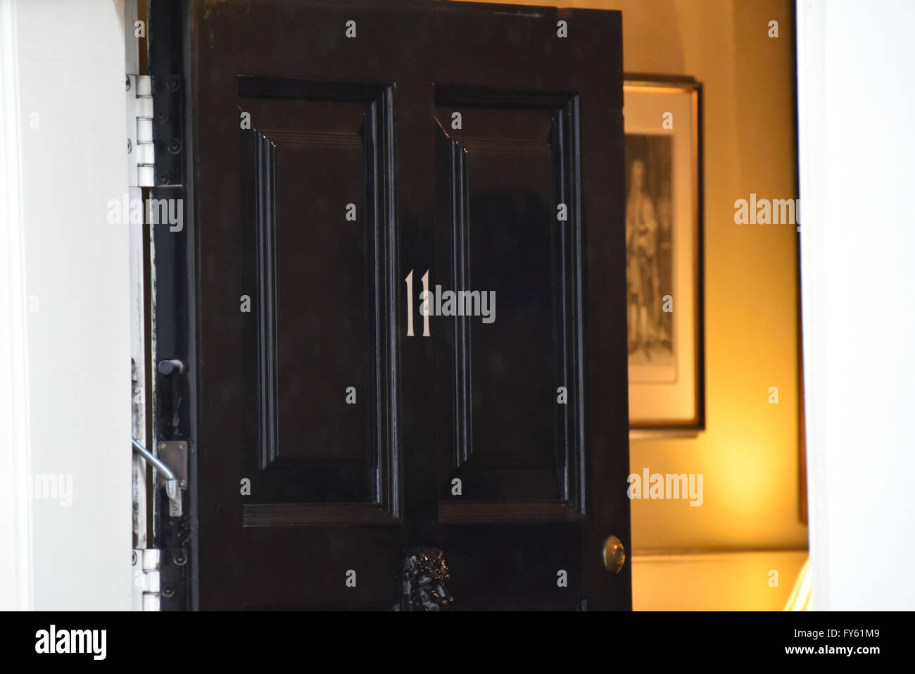 Downing Street, London, UK. 22. April 2016. Präsident Obama besucht Downing Street. Bildnachweis: Matthew Chattle/Alamy Live-Nachrichten Stockfoto