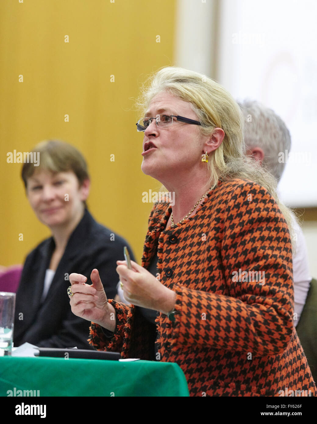 London, UK. 21. April 2016. Friends of the Earth und Umweltschützer für Europa bleiben Kampagne Rallye. Statt am Kings College London. VEREINIGTES KÖNIGREICH. Kredit-21. April 2016: Sam Barnes/Alamy Live-Nachrichten Stockfoto