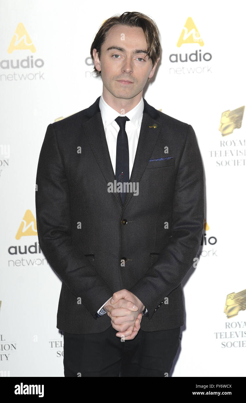 Der Royal Television Society RTS Programm Awards - Ankünfte mit: David Dawson wo: London, Vereinigtes Königreich bei: 22. März 2016 Stockfoto