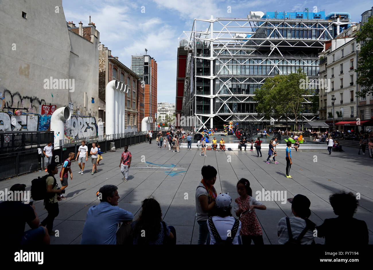 Centre Georges Pompidou, Paris, Frankreich Stockfoto