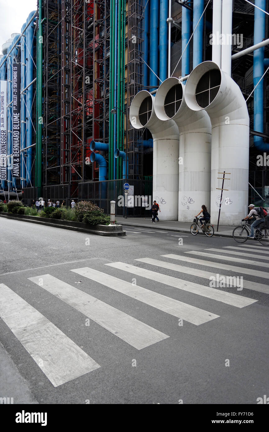 Centre Georges Pompidou, Paris, Frankreich Stockfoto