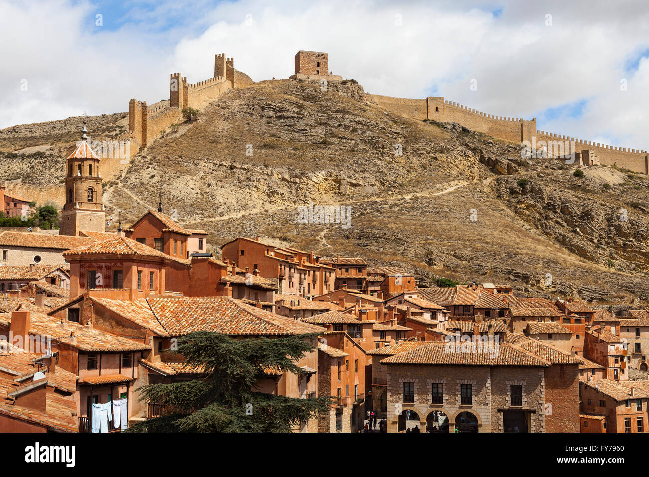 ALBARRACIN, Teruel, Aragon, Spanien Stockfoto