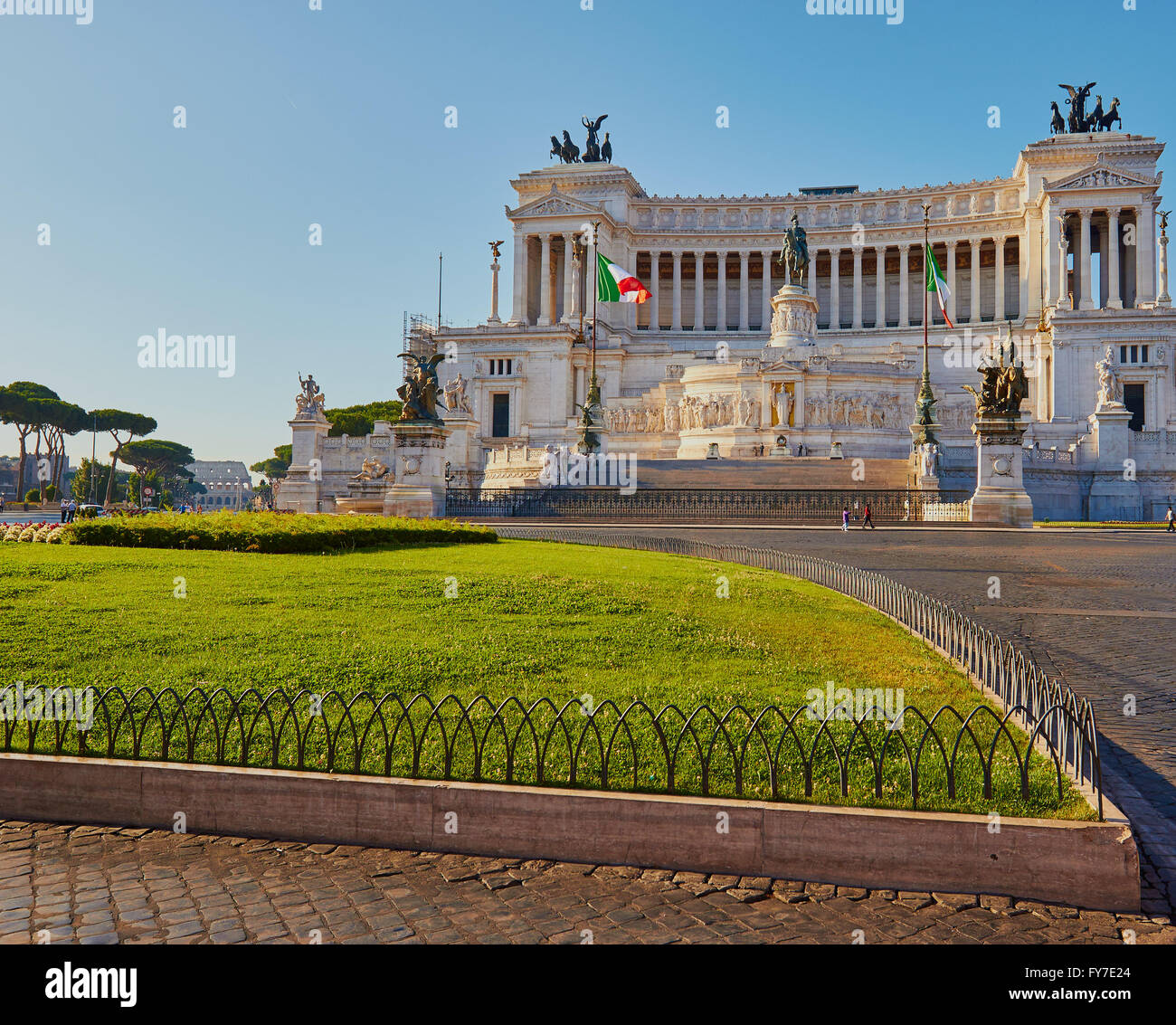 Vittorio Emanuele Monument, Piazza Venezia, Rom, Latium, Italien, Europa Stockfoto