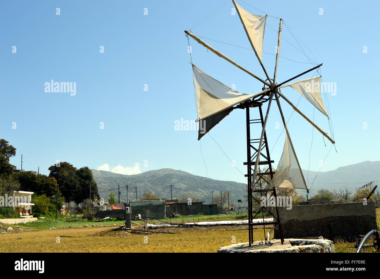 Eine ehemalige Wasserpumpe. Stockfoto