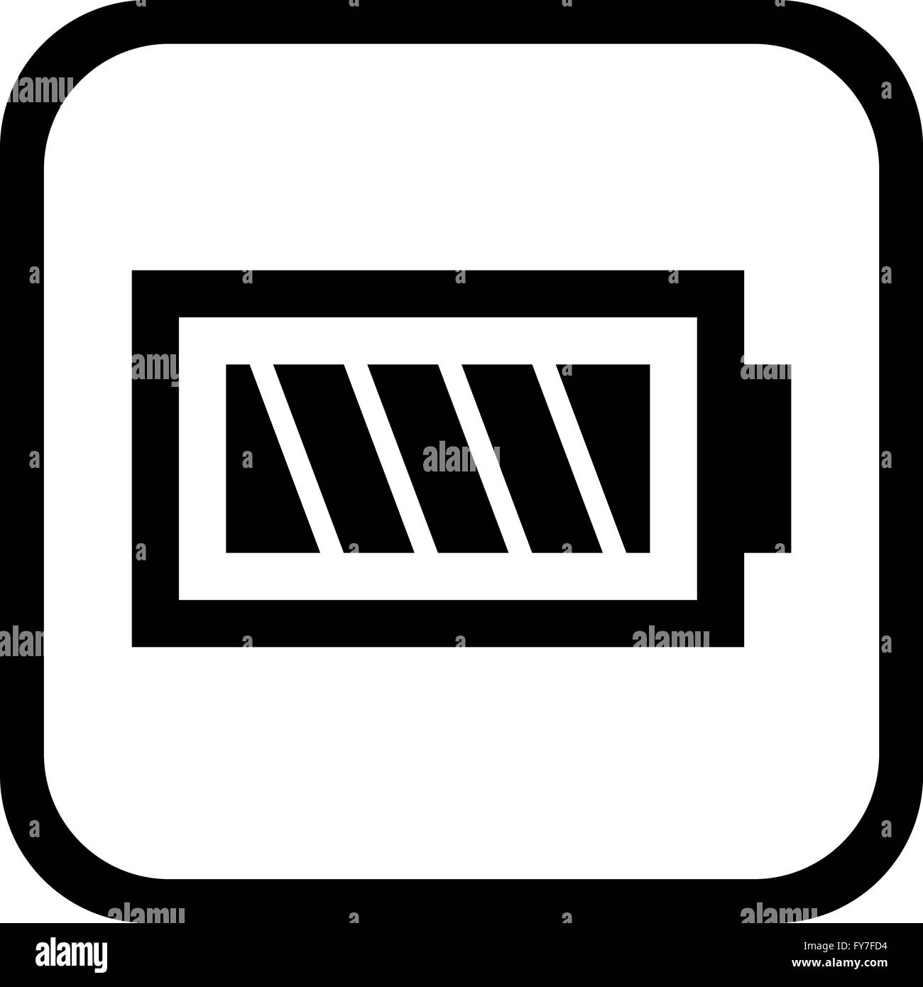 Battery icon Schwarzweiß-Stockfotos und -bilder - Alamy