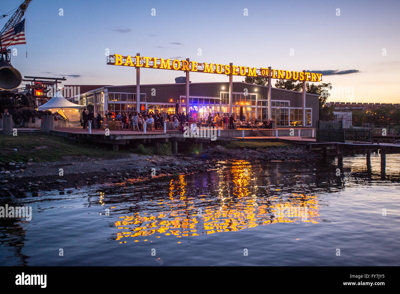 Shapiro 100. Jahrestag Partei im Baltimore Museum of Industry Stockfoto