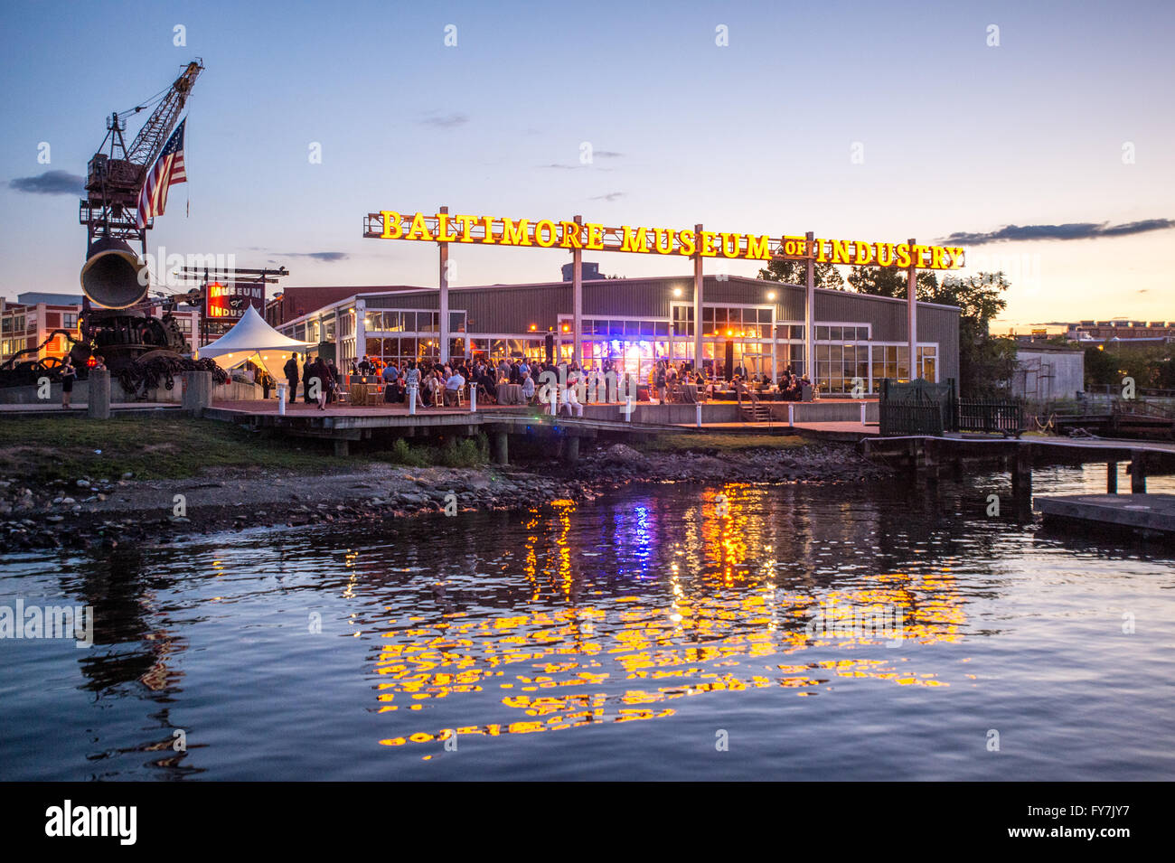 Shapiro 100. Jahrestag Partei im Baltimore Museum of Industry Stockfoto