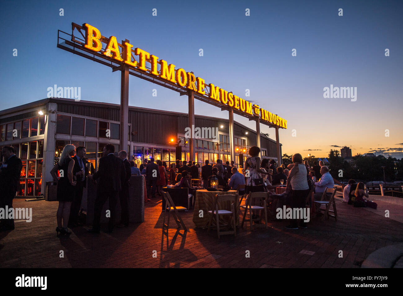 Shapiro 100. Jahrestag Partei im Baltimore Museum of Industry Stockfoto