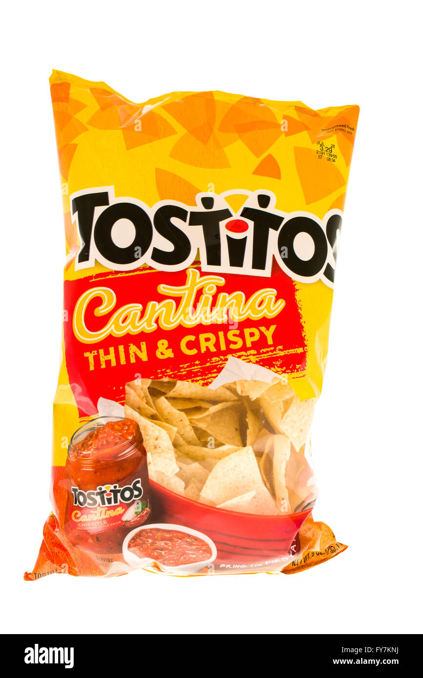 Winneconne, Wisconsin - 31. Mai 2015: Bag Totitos Cantina dünne & knusprige Chips. Stockfoto
