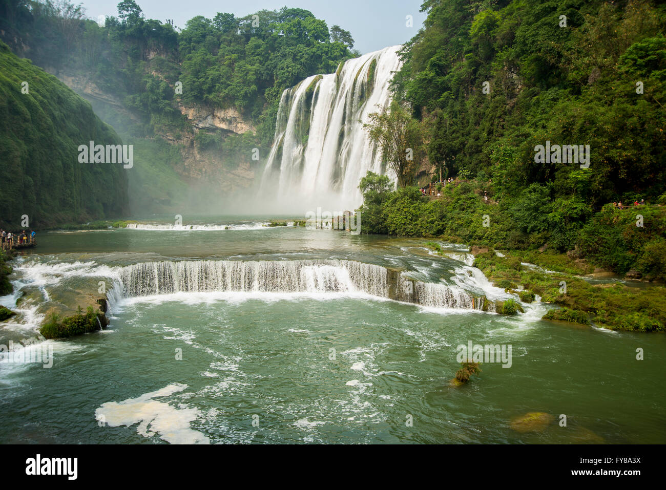 Dies ist der größte Wasserfall in Asien Stockfoto