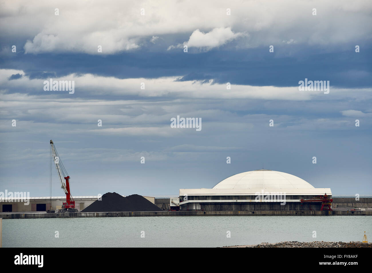 Hafen von Bilbao, Vizcaya, Baskenland, Baskenland, Spanien, Europa Stockfoto