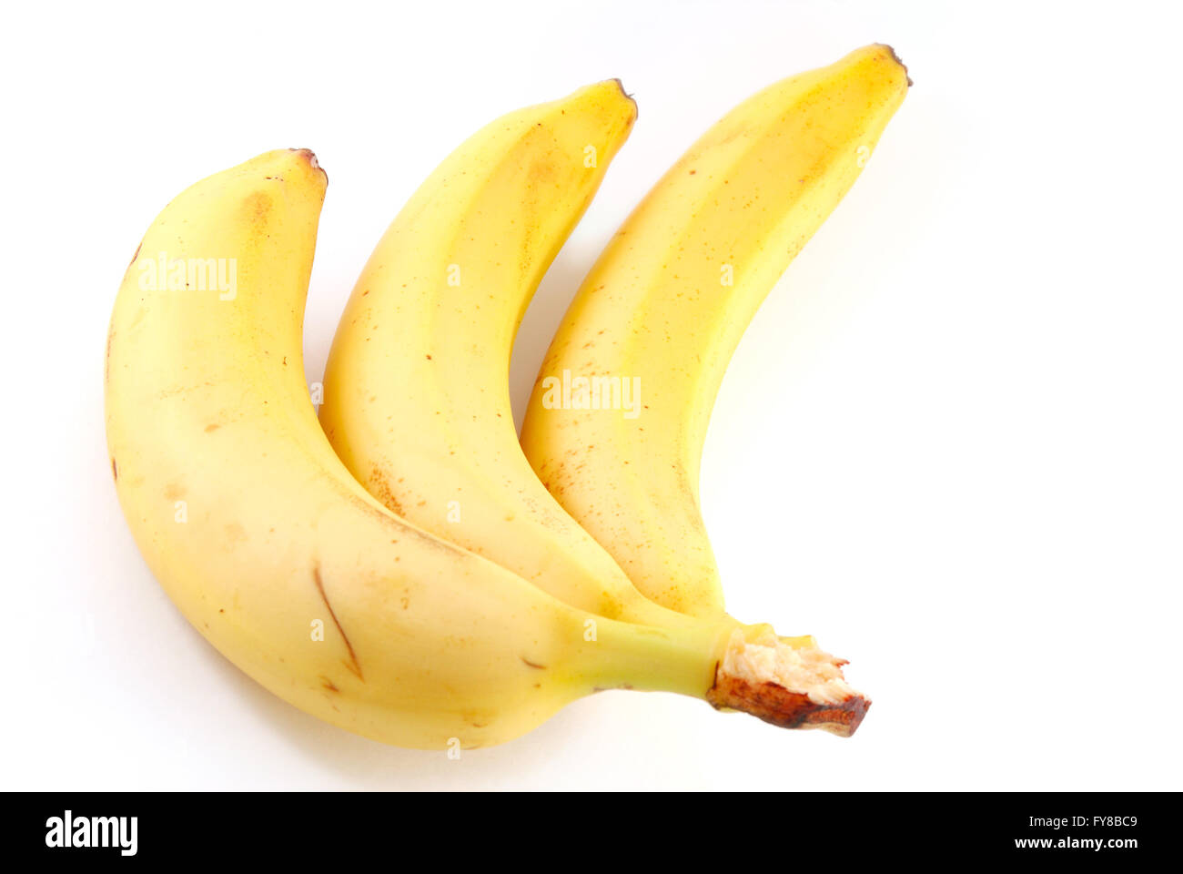 drei Bananen Stockfoto