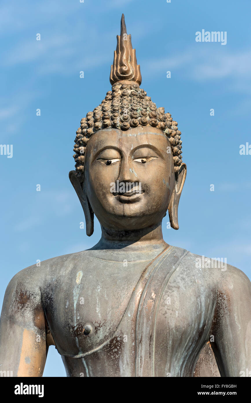 Buddha-Statue in Seema Malaka Meditationszentrum, Colombo, Sri Lanka Stockfoto