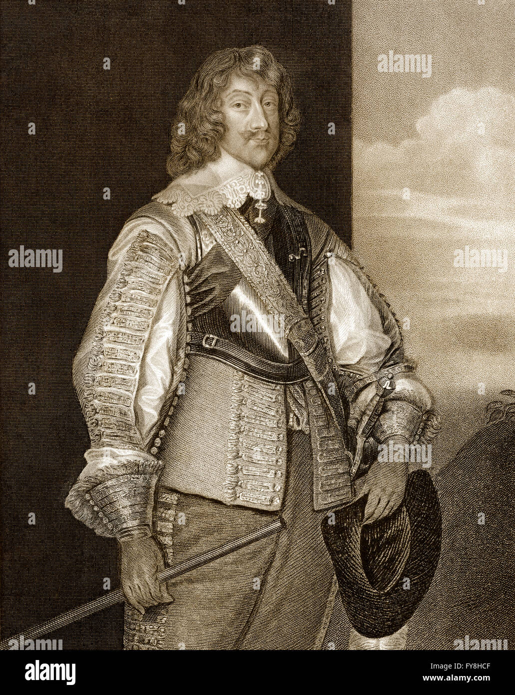 Henry Rich, 1. Graf von Holland, The Lord Kensington, 1590-1649, ein englischer Höfling, peer und Soldat Stockfoto