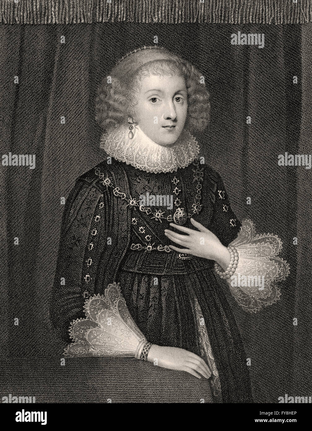 Mary Herbert, Countess of Pembroke, geb. Sidney, 1561-1621, ein englischer Schriftsteller und Dichter Stockfoto