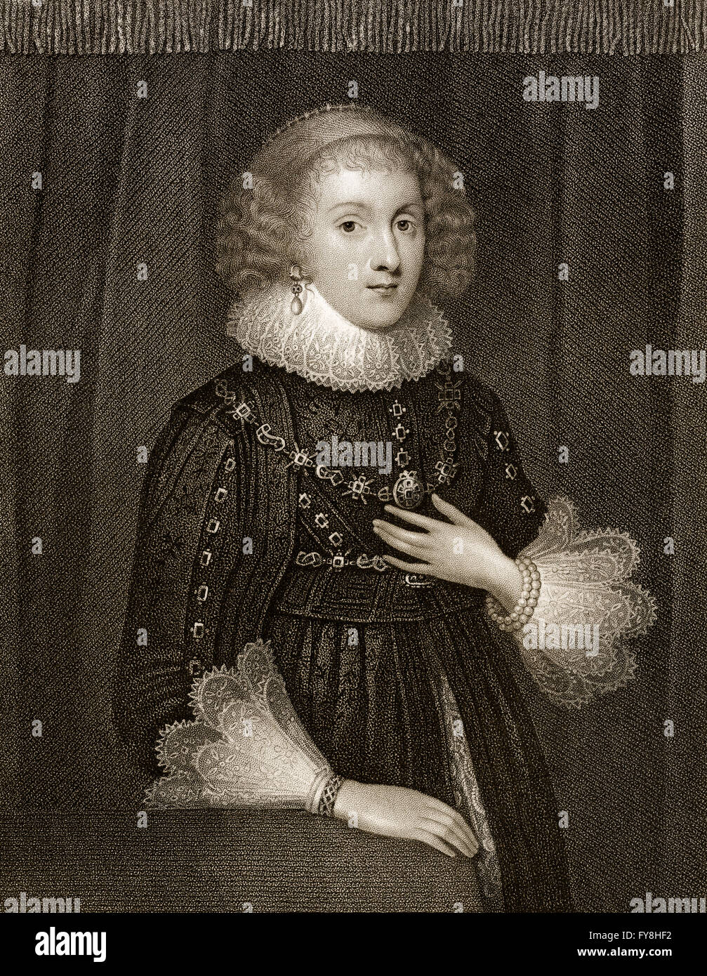 Mary Herbert, Countess of Pembroke, geb. Sidney, 1561-1621, ein englischer Schriftsteller und Dichter Stockfoto