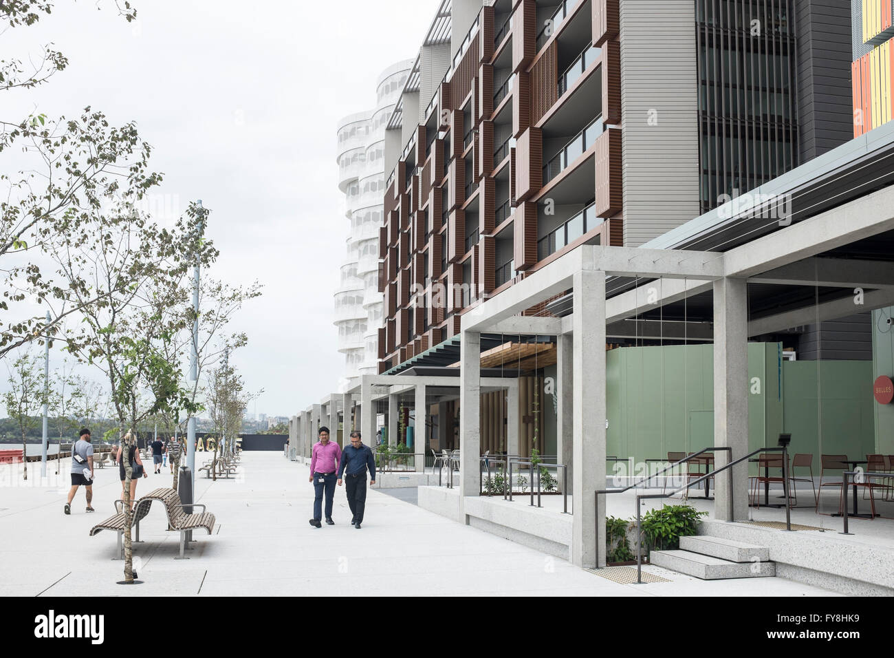 Anadara Wohnhaus, Barangaroo Entwicklung, Sydney, New South Wales, Australien Stockfoto