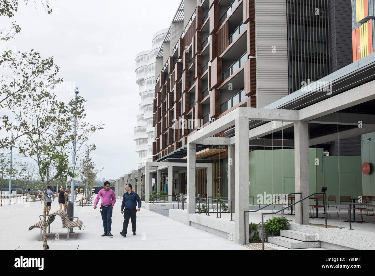 Anadara Wohnhaus, Barangaroo Entwicklung, Sydney, New South Wales, Australien Stockfoto