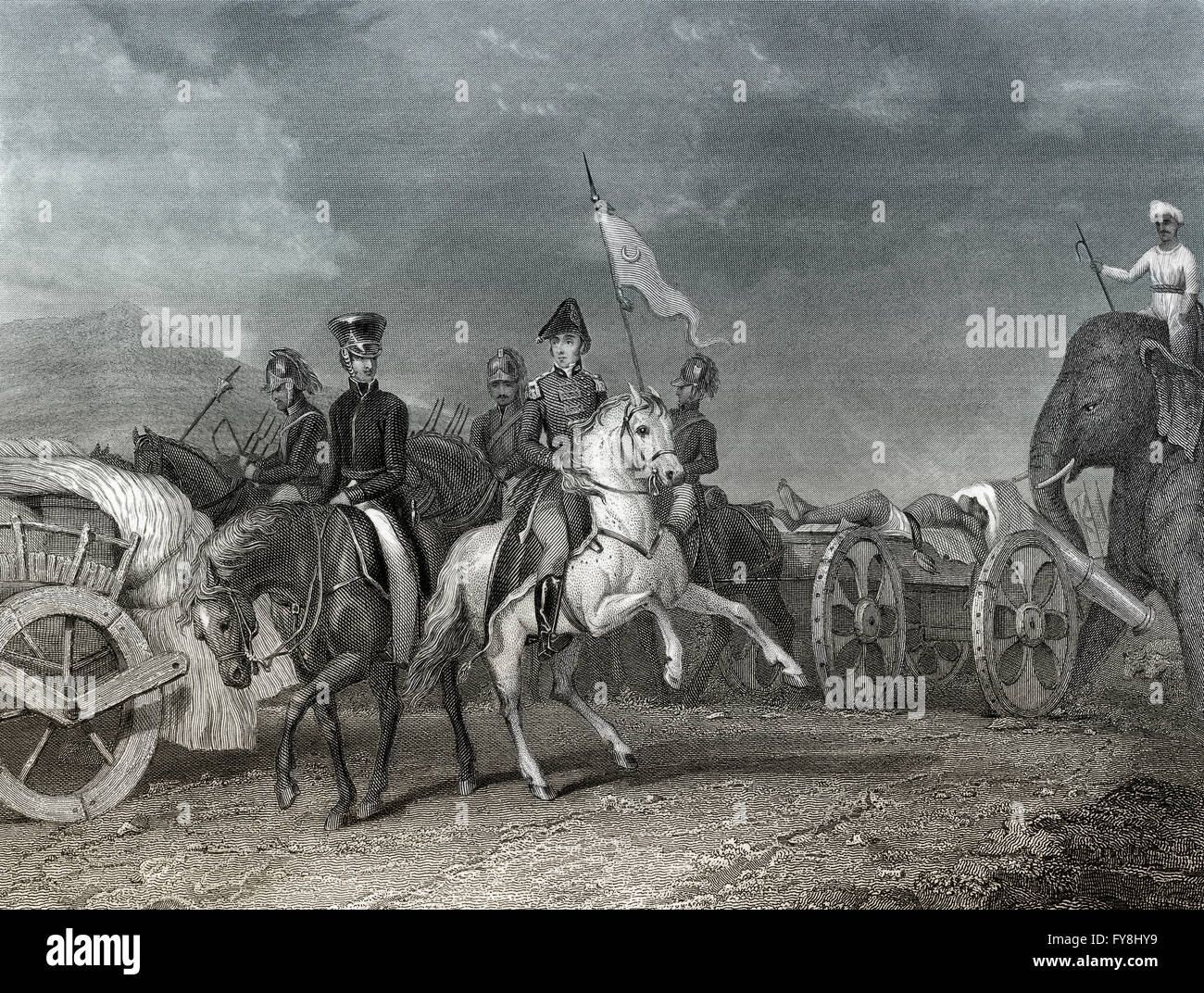 Arthur Wellesley, 1. Duke of Wellington, Niederlagen 1769-1852, indischen Führer Dhondia Wagh, Schlacht von Konagal oder Conaghalli, 10. Stockfoto