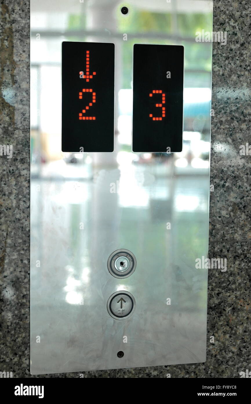 Panel-Lift-System bietet eine Reihe Stockfoto