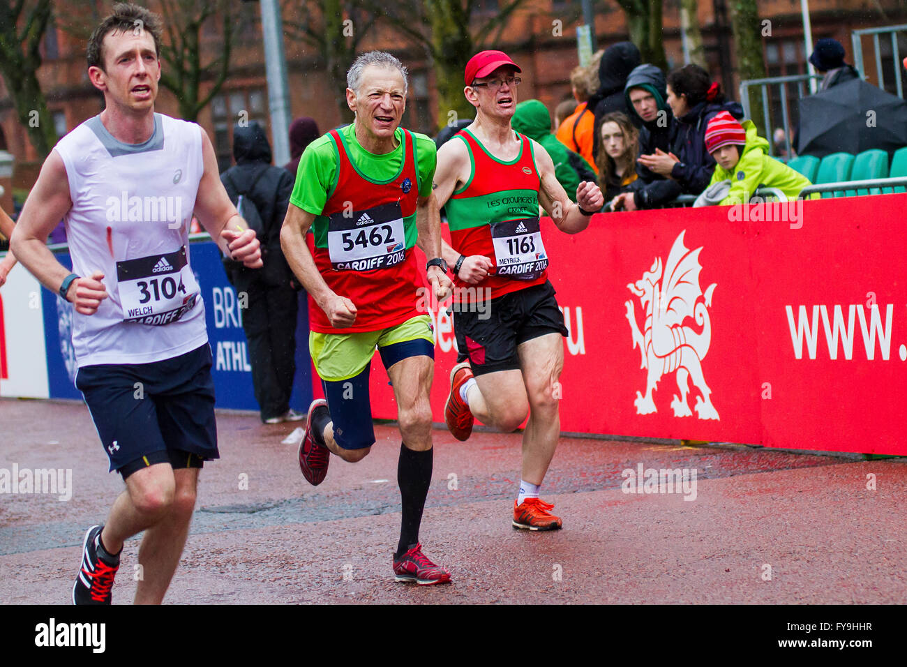 Halbmarathon-Weltmeisterschaften in Cardiff 2016. Die Leichtathletik WM wird organisiert von der International Stockfoto