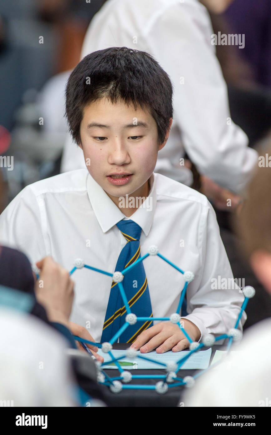 Schülerinnen und Schüler studieren Stockfoto