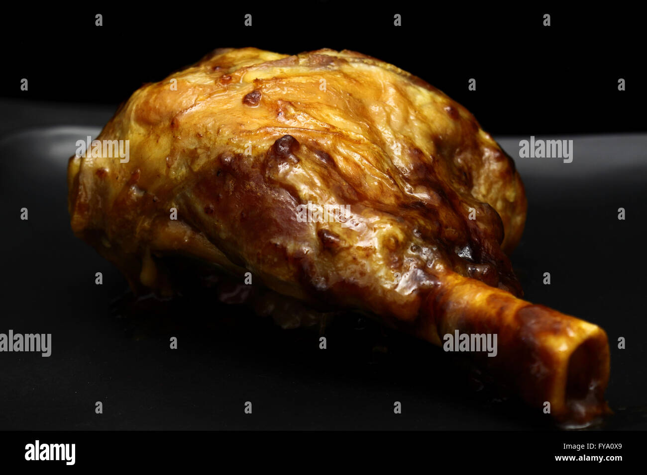 Lammkeule, gekocht Stockfoto