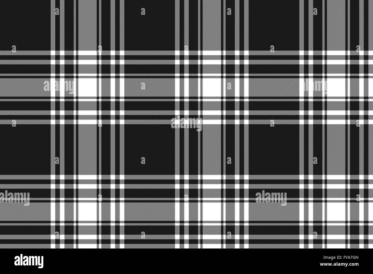 Menzies Tartan Kilt schwarz Stoff Textur Musterdesign. Vektor-Illustration. EPS 10. Keine Transparenz. Keine Steigungen. Stock Vektor