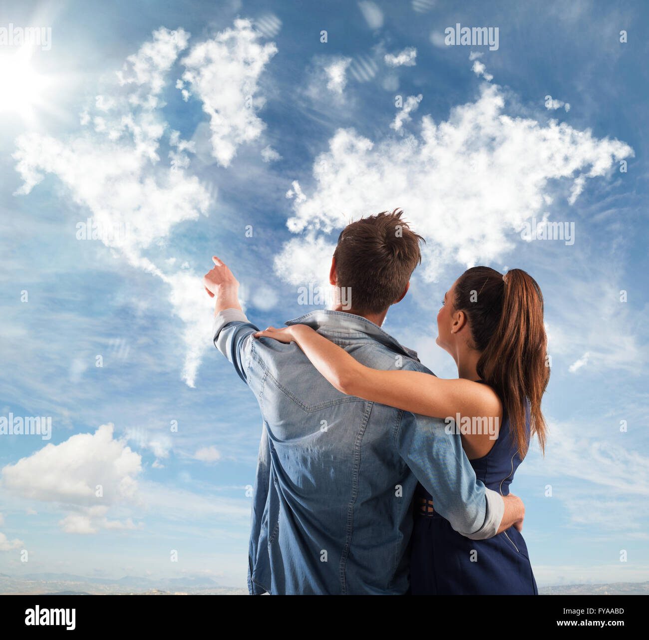 Reise zusammen Stockfoto