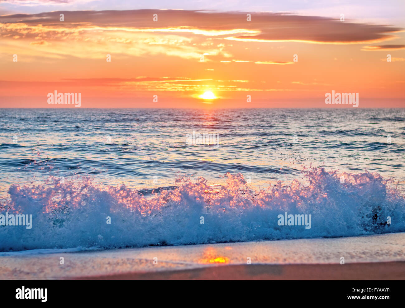 Sonnenaufgang in Punta Cana, Dominikanische Republik Stockfoto