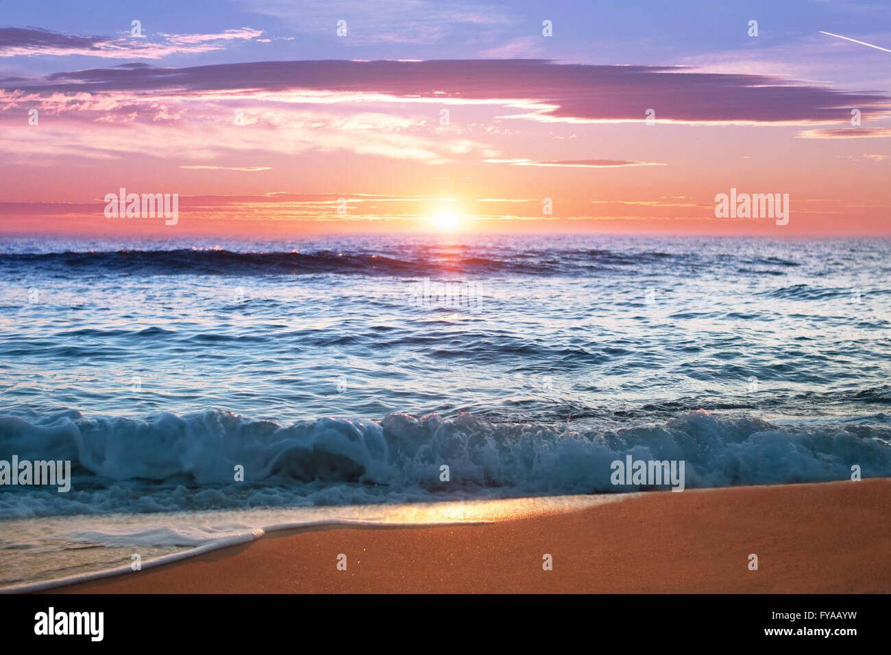 Sonnenaufgang in Punta Cana, Dominikanische Republik Stockfoto