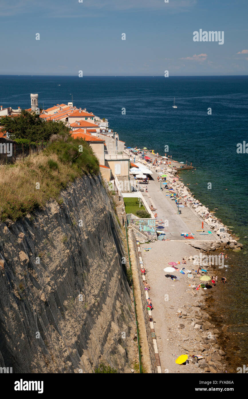 Piran beach Fotos und Bildmaterial in hoher Auflösung Alamy
