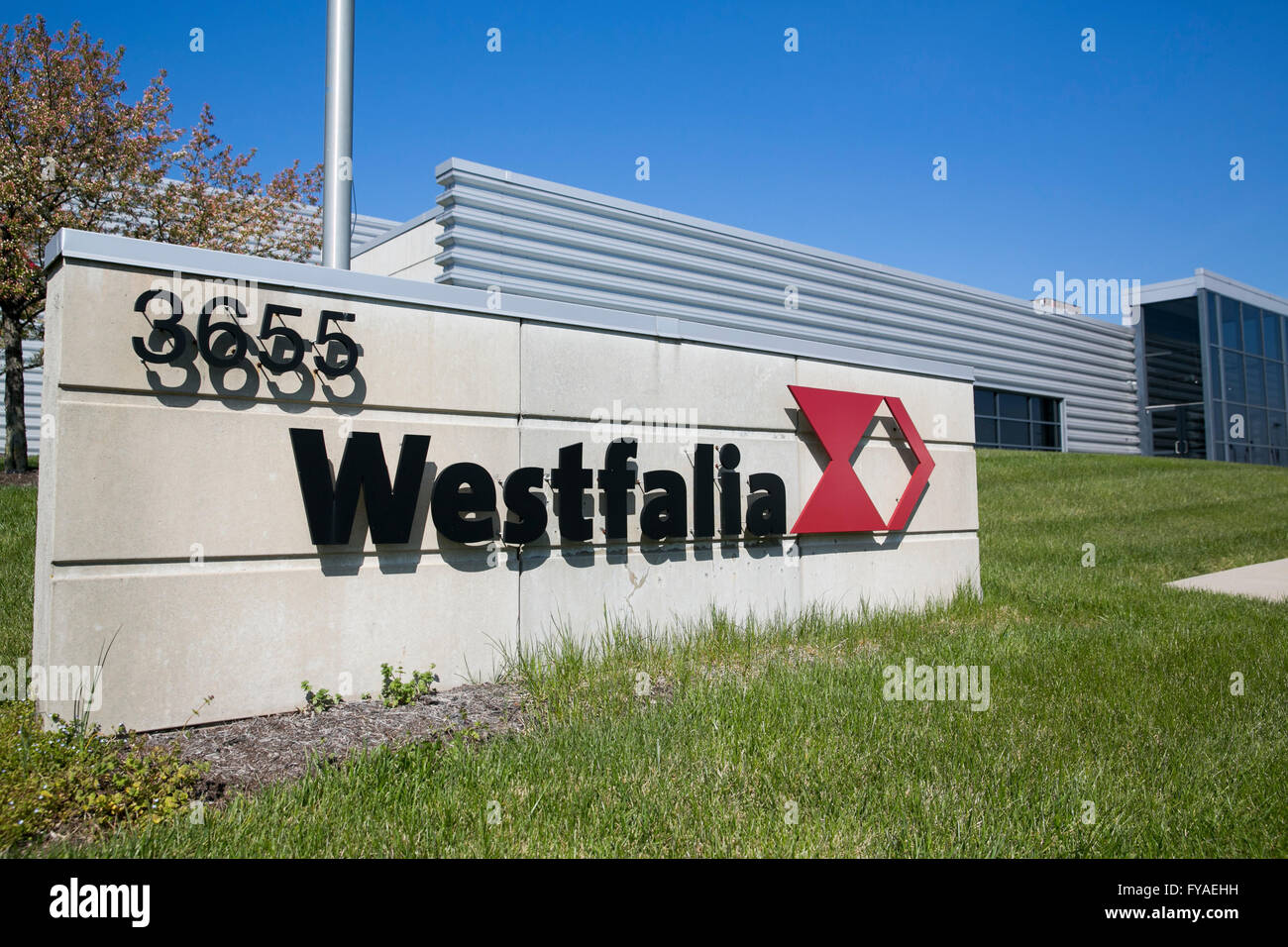 Ein Logo Zeichen außerhalb der Hauptsitz der Westfalia Technologies, Inc., in York, Pennsylvania am 17. April 2016. Stockfoto
