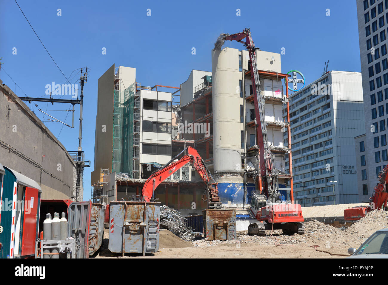 Abriss, Beate-Uhse-Haus, Joachimstaler Strasse, Charlottenburg, Berlin, Deutschland Stockfoto