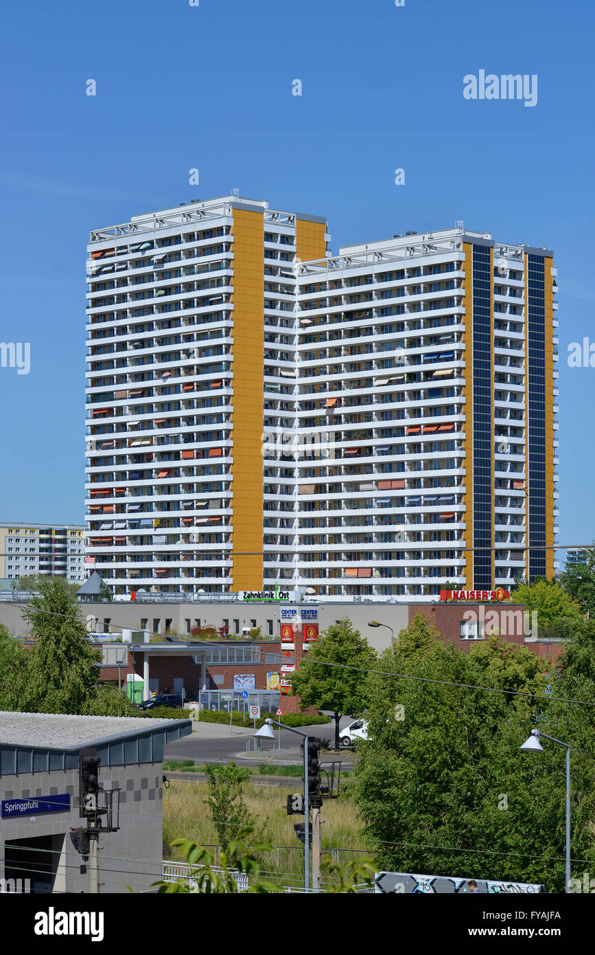 Wohnhaus, Helene-Weigel-Platz, Marzahn, Berlin, Deutschland Stockfoto
