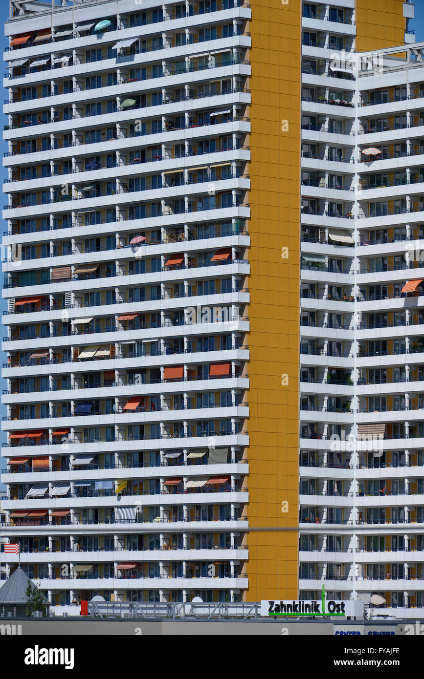 Wohnhaus, Helene-Weigel-Platz, Marzahn, Berlin, Deutschland Stockfoto