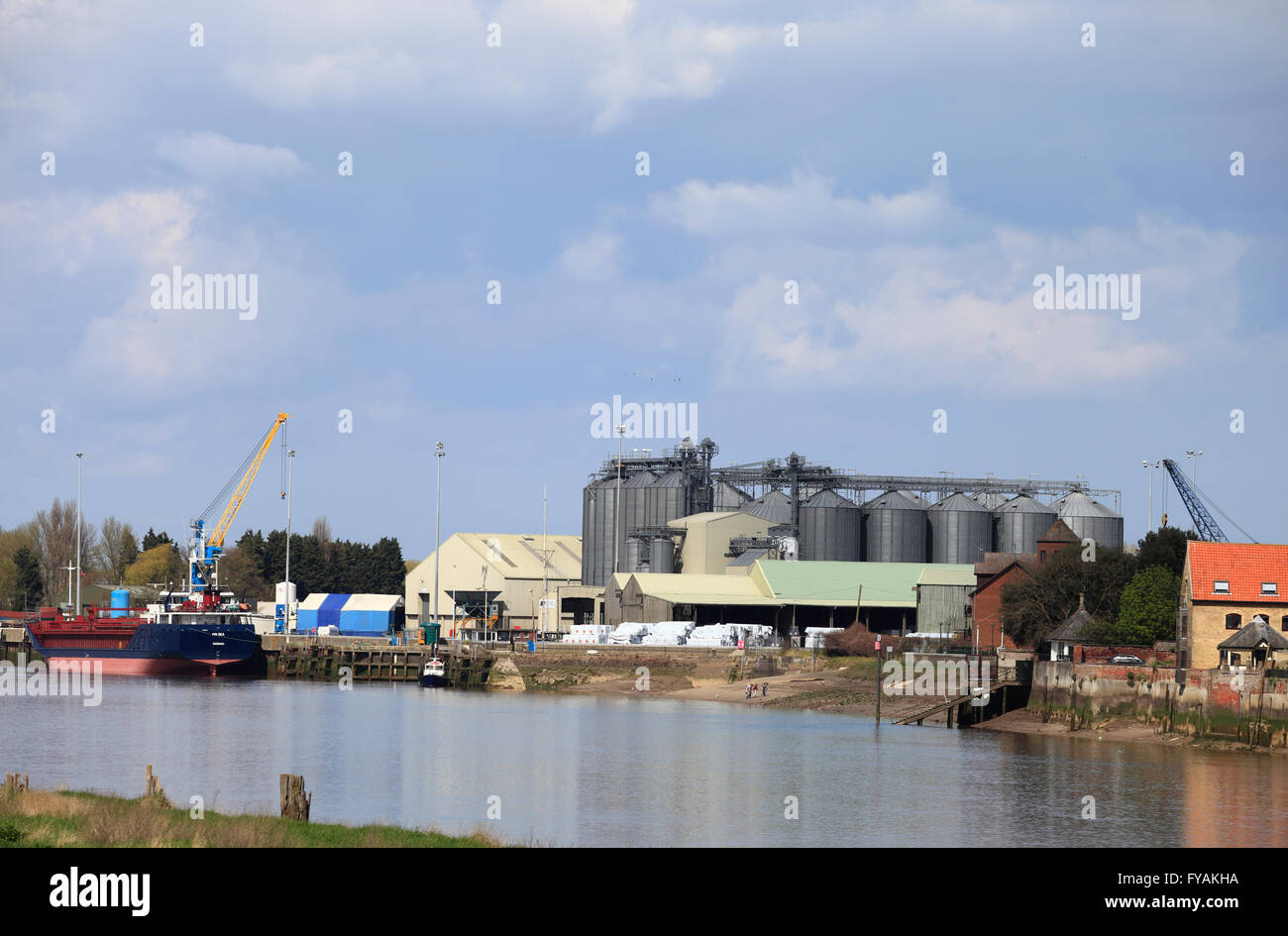Die Docks in King's Lynn, Norfolk, England. Stockfoto