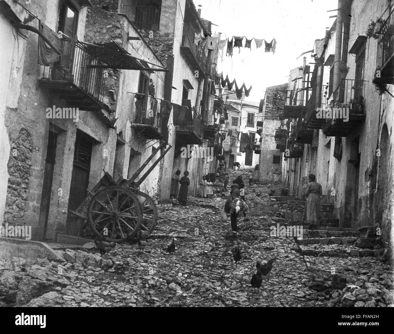 Segesta Palermo in Italien 1925 1920s Stockfoto