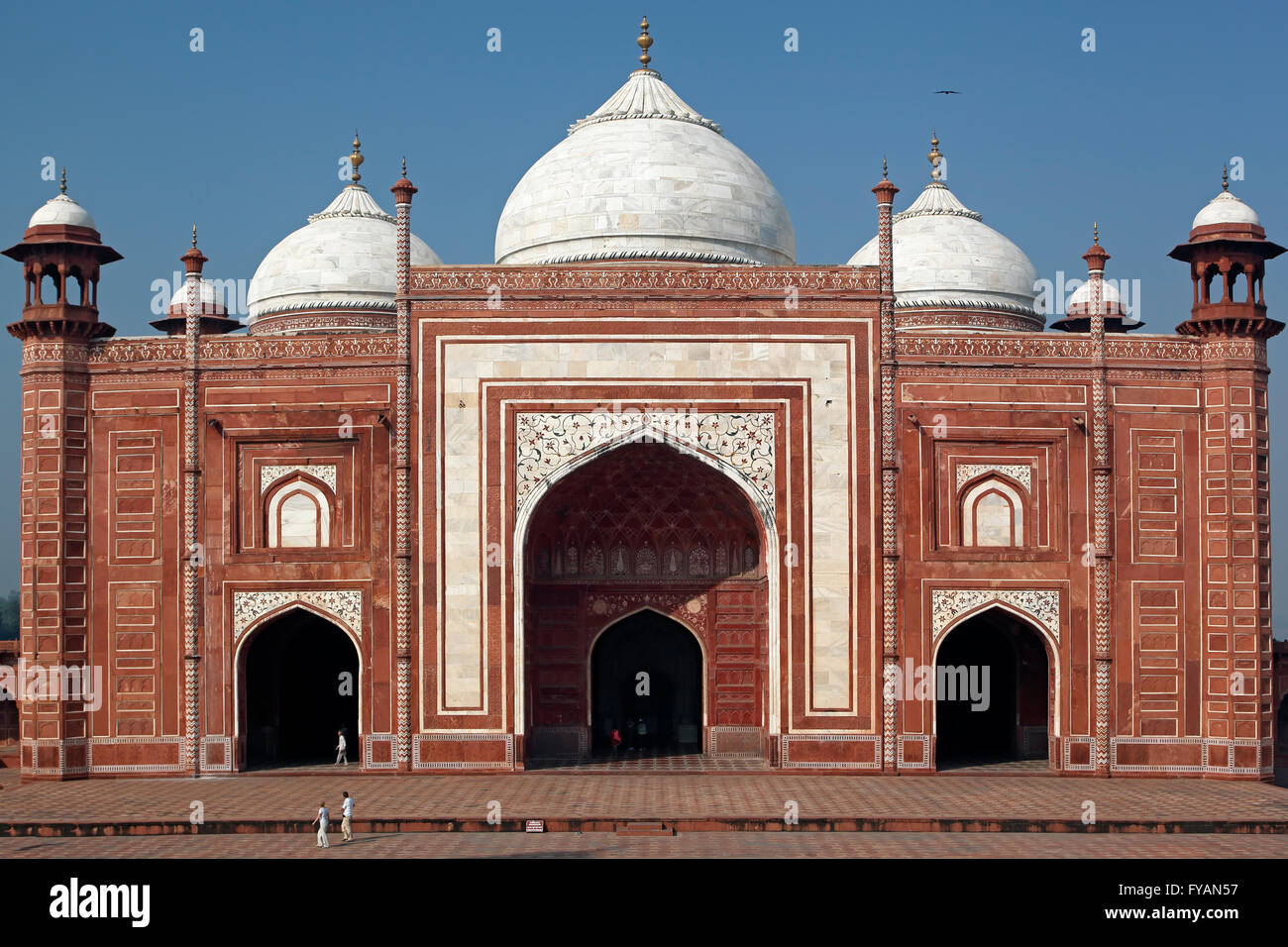 Taj Mahal Moschee (MASJID), Agra, Uttar Pradesh, Indien Stockfoto