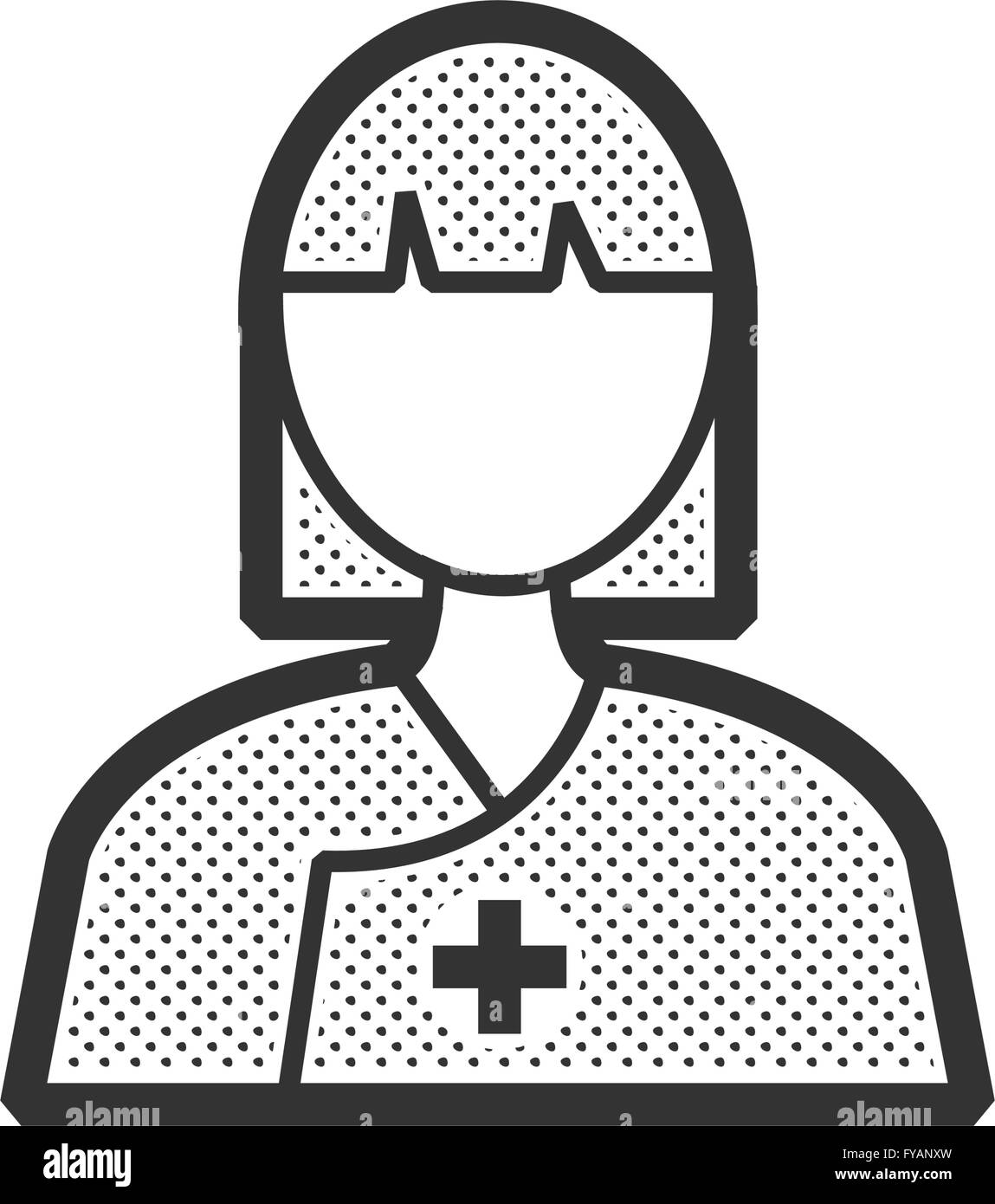 Patienten Symbol Frau Stock Vektor