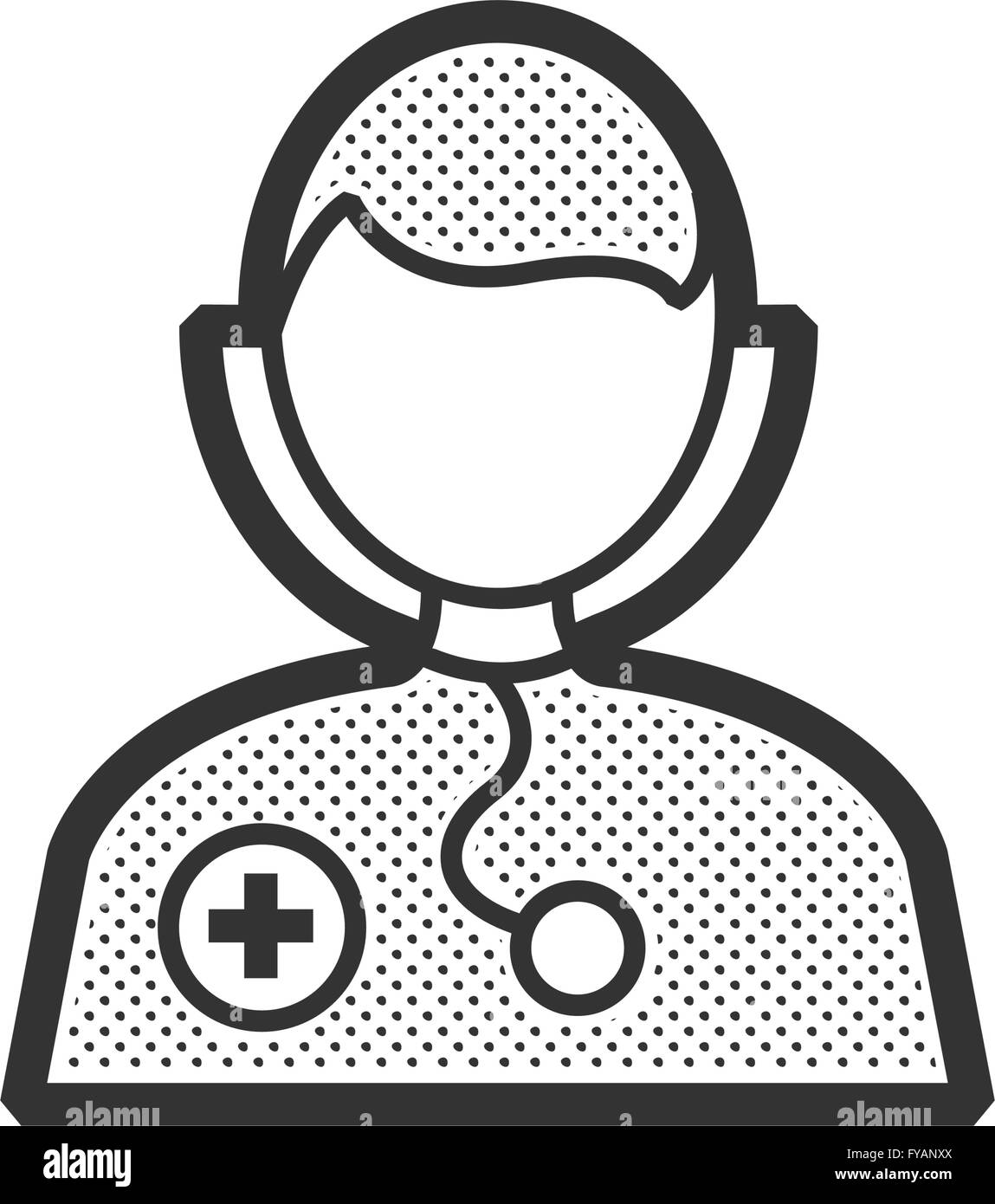 Avatar-Arzt-Symbol Stock Vektor