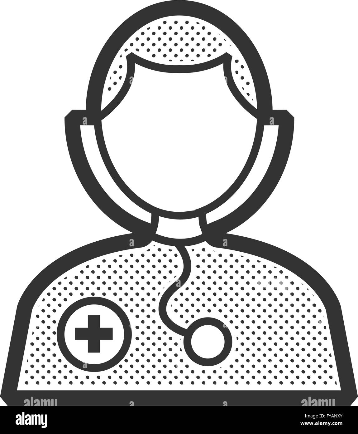 Avatar-Arzt Symbol Vektor Stock Vektor
