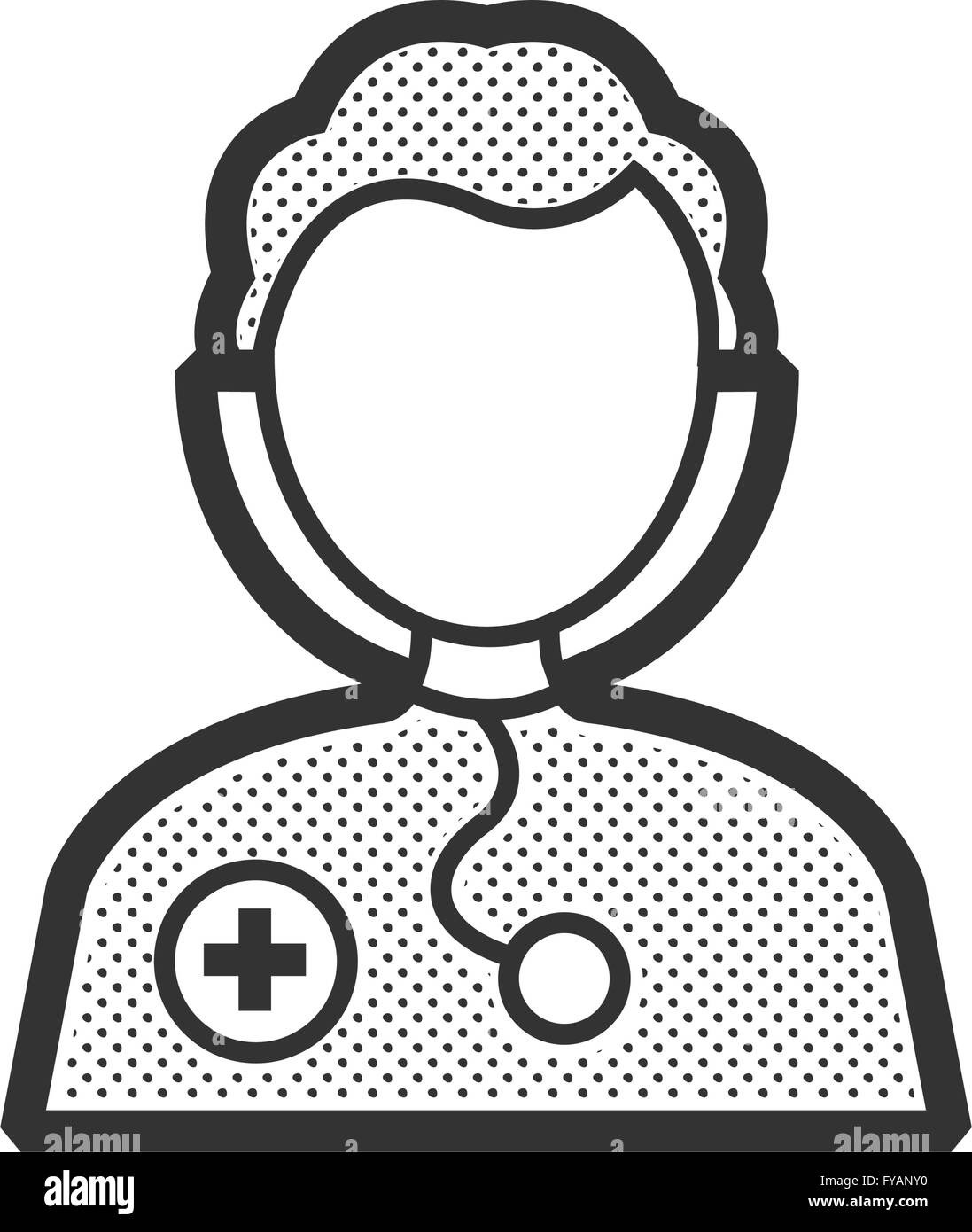 Avatar-Arzt Icon Design eps10. Stock Vektor