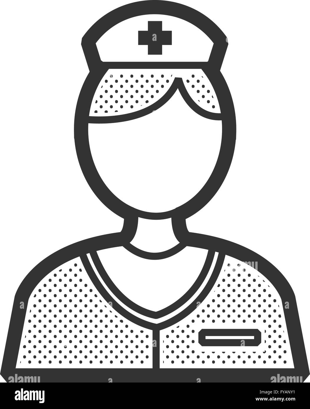 Krankenschwester-Symbol Stock Vektor