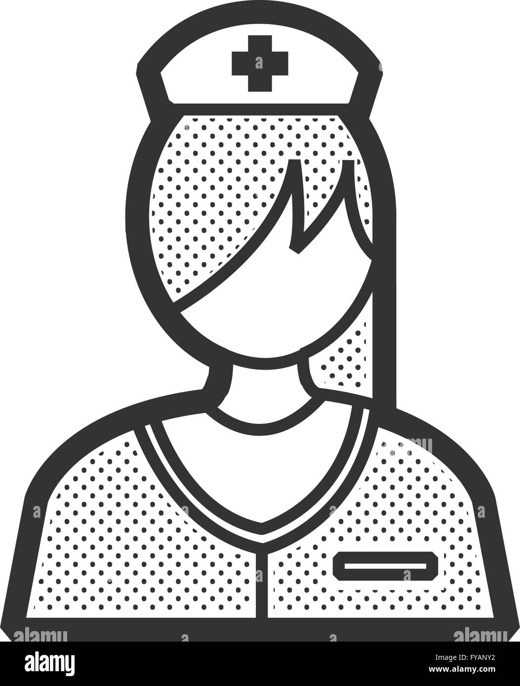 Krankenschwester-Icon-design Stock Vektor