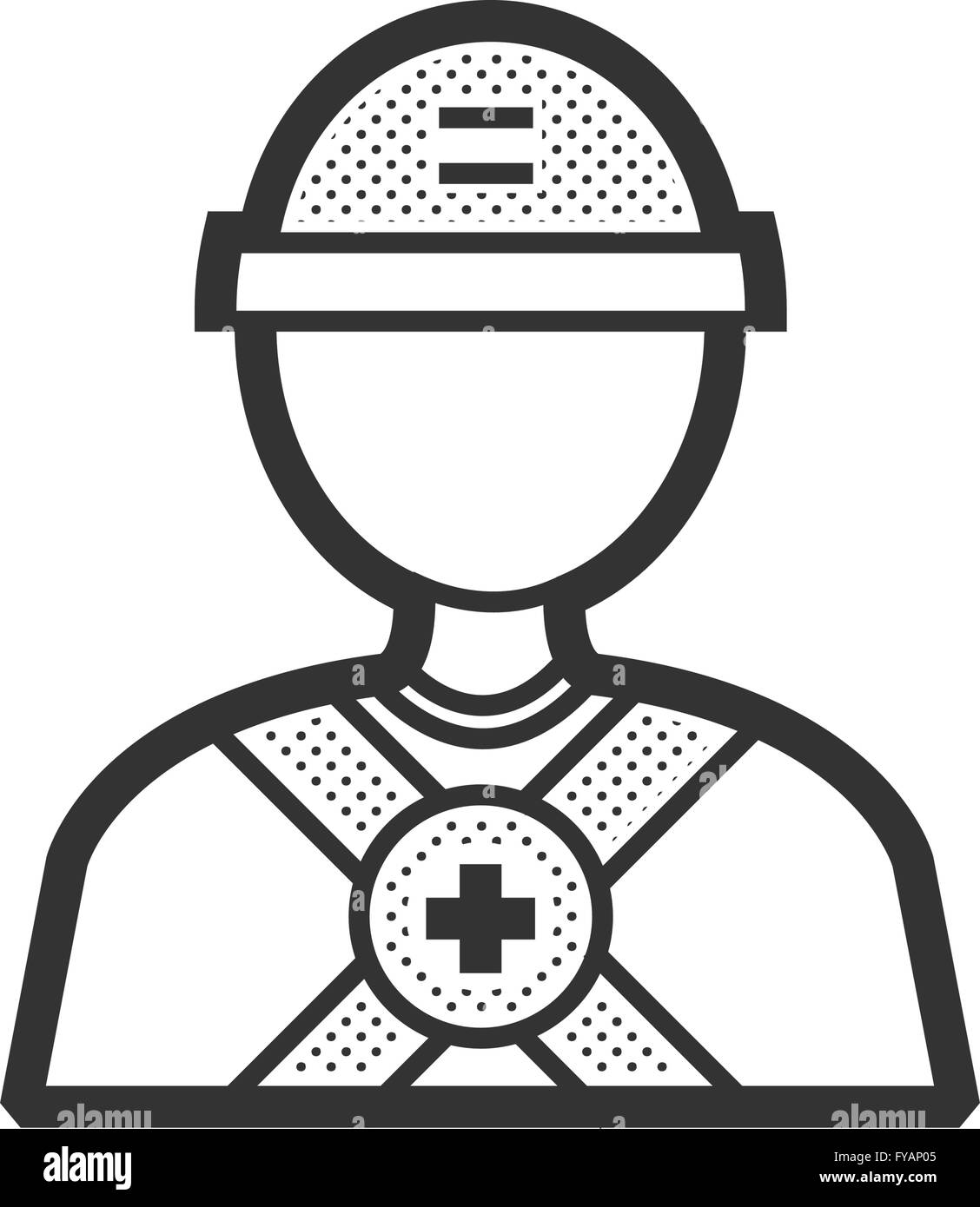 Avatar-Design Retter, Medical Stock Vektor