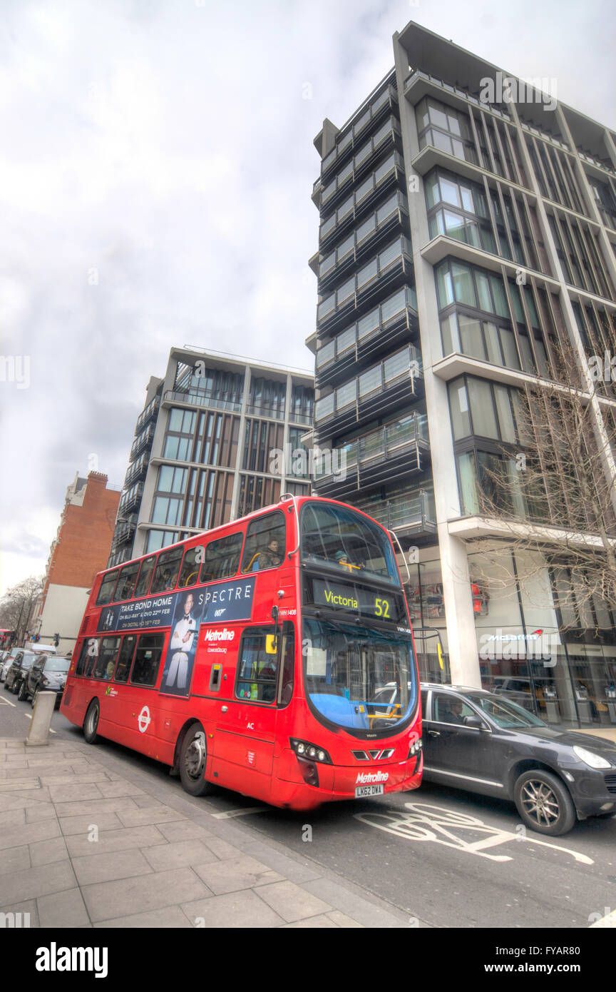 London Red Bus Doppeldecker-Bus, london Stockfoto